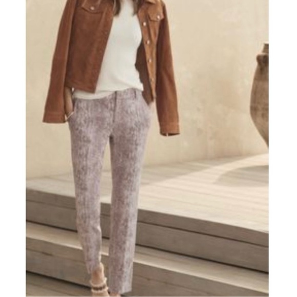 Banana Republic Avery Pants Snakeskin Size 2 - Picture 2 of 7